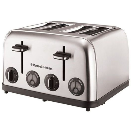 Russell Hobbs Stainless Steel 4 Slice Toaster 13976