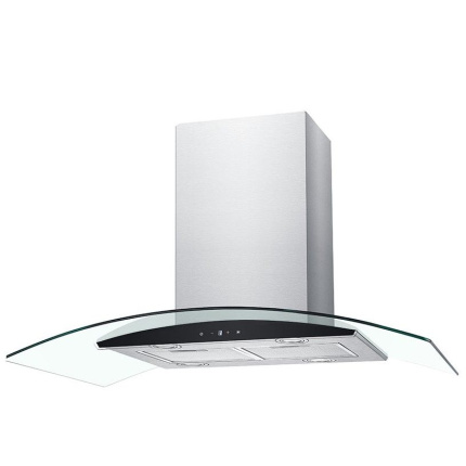 Falco 120Cm Island Curved Glass Extractor AR-120-809