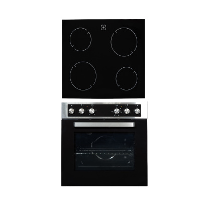 Falco 60cm Combi Oven & Ceran Hob Set, S/Steel CM6602-A1-SS03