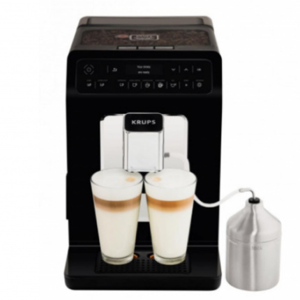 Krups Evidence 15 Recipes Oled Black With Milk Jug EA891810