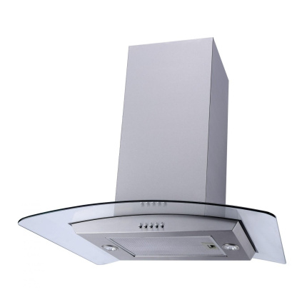 Falco 60Cm Island Curved Glass Extractor Fan FAL-60-IS60A