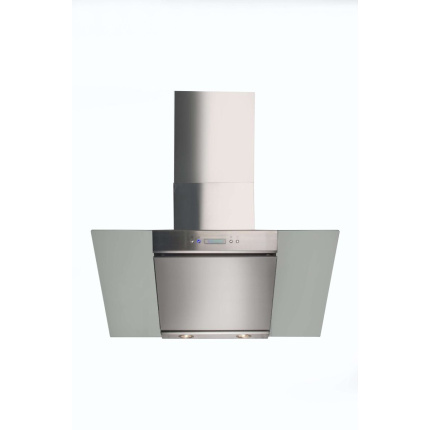 Falco 90Cm 45Deg S/Steel & Glass Chimney Extractor FAL-90-30SG