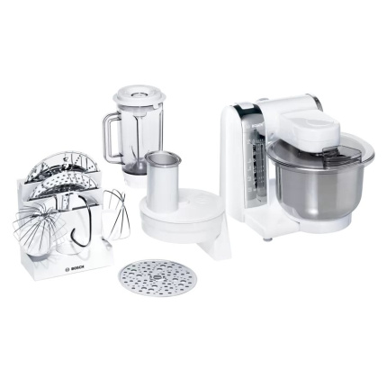 Bosch Kitchen Machine 600 W White, Chrome