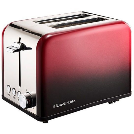 Russell Hobbs Red Ombre 2 Slice Toaster RHOMBT